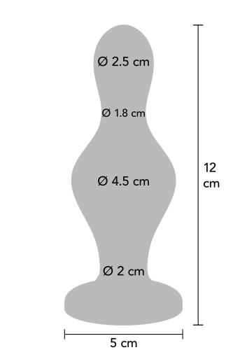 Détail du design et du silicone du ToyJoy The Batter Buttplug.