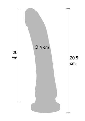 ToyJoy Dong PVC 20.5 cm - Comparaison des tailles