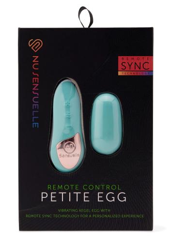 Oeuf vibrant bleu et télécommande